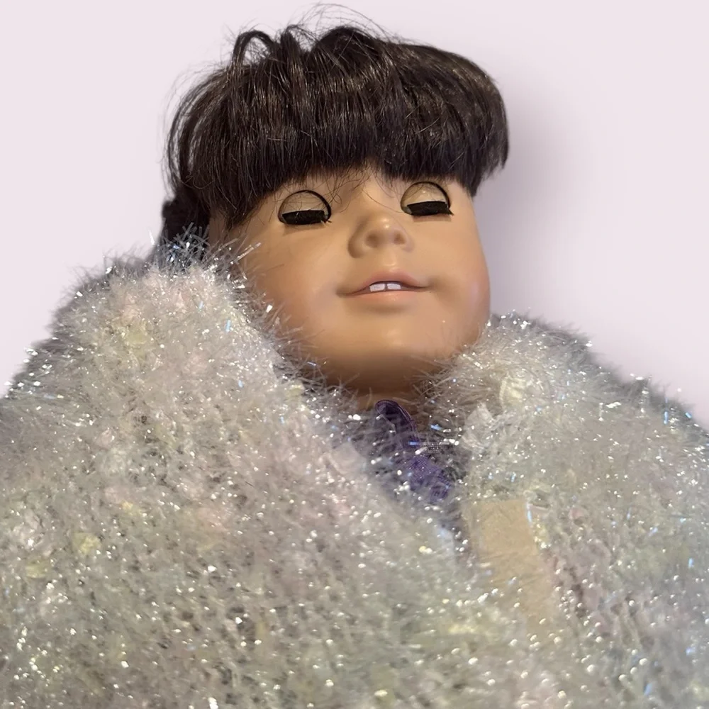 Pleasant Company American Girl Doll With Purple Sparkle Outfit And Jacket
